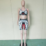 Casual Fitness Tank Top Shorts Two Piece Sets BN-9176