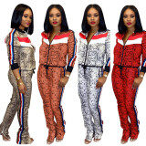Casual Tracksuit Zipper Long Sleeve 2 Piece Sets SFY-063
