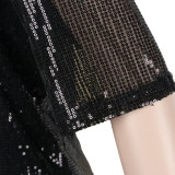 Sexy Letter Sequin Dress SFY-068