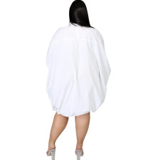 Long-Sleeved Solid Color Loose Dress SFY-002