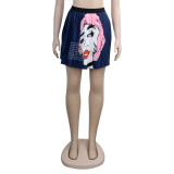Sexy Printed Pleated Mini Skirts SFY-022