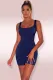Solid Sleeveless Bodycon Playsuits MZ-2408
