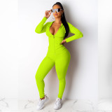 Solid Tracksuit Hooded Zipper 2 Piece Pants Set TE-3833