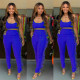 Solid Color Vest Leggings Two Piece Set CHY-1174