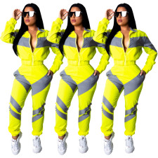 Long Sleeve Trench Coat Two Piece Set SHD-9056