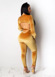 Sexy Fashion Solid Color Jumpsuit (including belt) SHD-9192