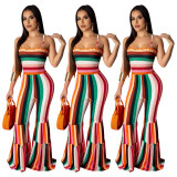 Sexy Suspender Flared Jumpsuit SHD-9109