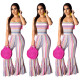 Sexy Suspender Flared Jumpsuit SHD-9109