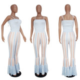 Sexy Suspender Flared Jumpsuit SHD-9109