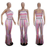 Sexy Suspender Flared Jumpsuit SHD-9109