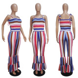 Sexy Suspender Flared Jumpsuit SHD-9109