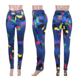 Camouflage Print Skinny Long Pencil Pants NIK-0100