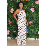 Sexy Polka Dot Print Backless Jumpsuits BS-1171-1