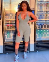 Sexy Halter Backless Bodycon Playsuit QZX-6121