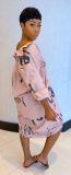 Plus Size Prined Casual Loose Midi Shirt Dress BN-B9227