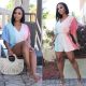 Multicolor V Neck Short Sleeve One-piece Rompers ORY-5150