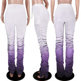 Gradient Temperament Slim Micro-flare Pants ASL-6253