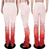 Gradient Temperament Slim Micro-flare Pants ASL-6253
