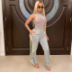 Casual Stacked Split Mid Waist Long Pants MEM-8276