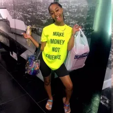 Casual Letter Print T Shirt And Shorts 2 Piece Sets Plus Size QZX-6119-1