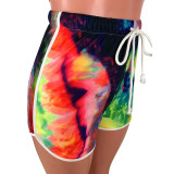 Tight Sleeveless Tie-dye Printing Suit SMD-7016-1