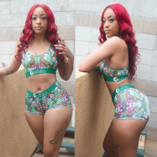 Sexy Tiger Print Two Piece Set BN-9231