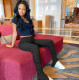 Solid Stacked Split Micro-Flare Pants CH-8099