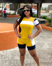 Casual Patchwork Two Piece Shorts Set OY-6165-1