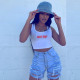 Sexy Denim Ripped Hole Tassel Jeans Shorts BN-9236