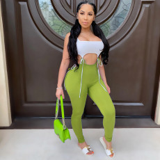 Fashion Casual Sexy Sleeveless Bandage Jumpsuit YS-8588