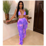 Sexy Printed Mesh Two-piece Set With Underpants ORY-5117-1