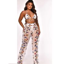 Sexy Printed Mesh Two-piece Set With Underpants ORY-5117-1
