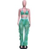 Sexy Printed Mesh Two-piece Set With Underpants ORY-5117