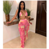 Sexy Printed Mesh Two-piece Set With Underpants ORY-5117-1