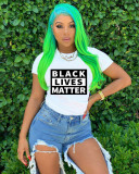 Letter Print O Neck Short Sleeve T Shirt BN-9240
