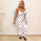 Sexy Butterfly Print Suspenders Maxi Dress TE-4025-1