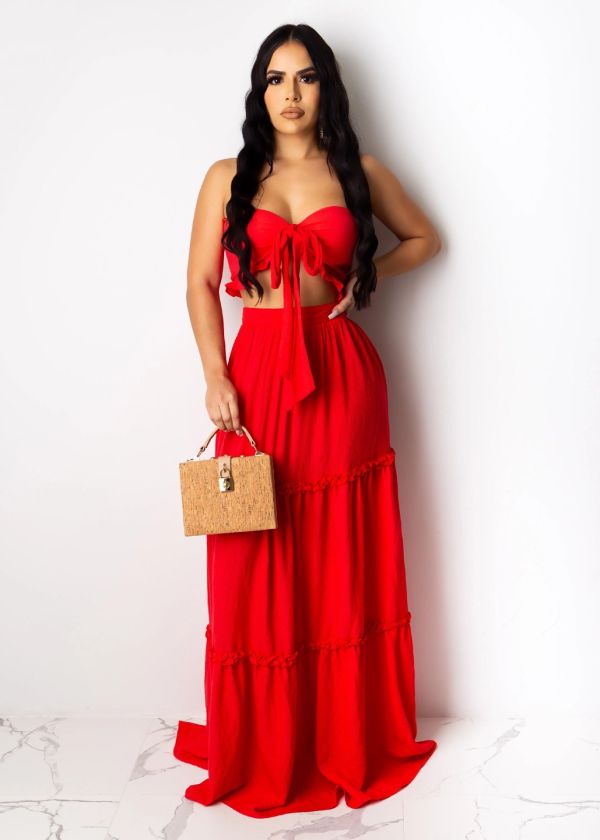 Sexy Elegant Tube Top Long Dress Suit SFY-133