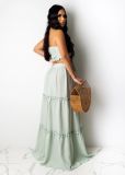 Sexy Elegant Tube Top Long Dress Suit SFY-133