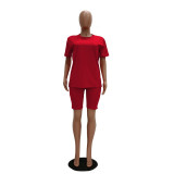 Casual Short Sleeve Shorts Set TR-1006