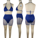 Sexy Rhinestone Party Two Piece Set TE-3694-1