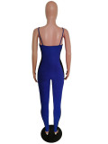 Sexy Mesh Patchwork Strap Skinny Jumpsuits MEM-8288