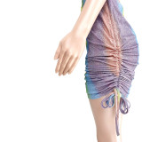 Multicolor Glitter Nightclub Suspender Dress Two Ways To Wear ASL-6277