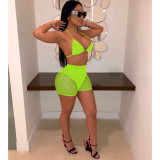 Sexy Rhinestone Party Two Piece Set TE-3694-1