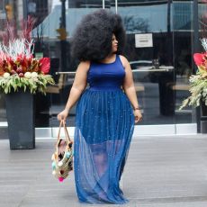Plus Size 5XL Pearls Mesh Sleeveless Maxi Dress WAF-7016
