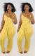 Plus Size 4XL Sexy Stripe Suspenders Jumpsuits LM-8162