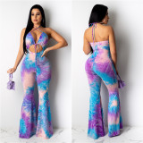 Fahion Sexy Slim Printed Jumpsuit LSL-6346-1