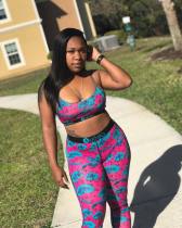 Sexy Printed Cami Top Long Pants 2 Piece Pants Set OD-8376