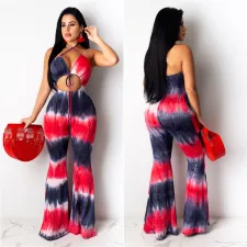 Fahion Sexy Slim Printed Jumpsuit LSL-6346-1