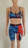 Cartoon Sports Casual Fitness Shorts Set LSL-8048