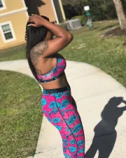 Sexy Printed Cami Top Long Pants 2 Piece Pants Set OD-8376